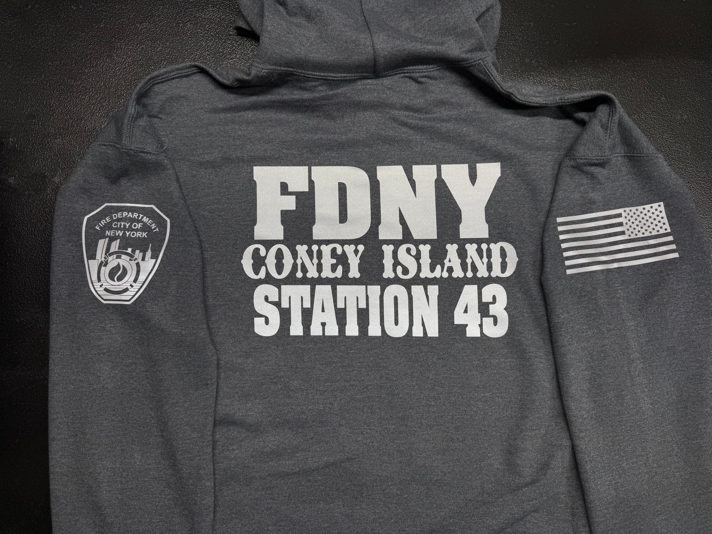 FDNY Station 43 Reflective Pullover Hoodie - Unisex