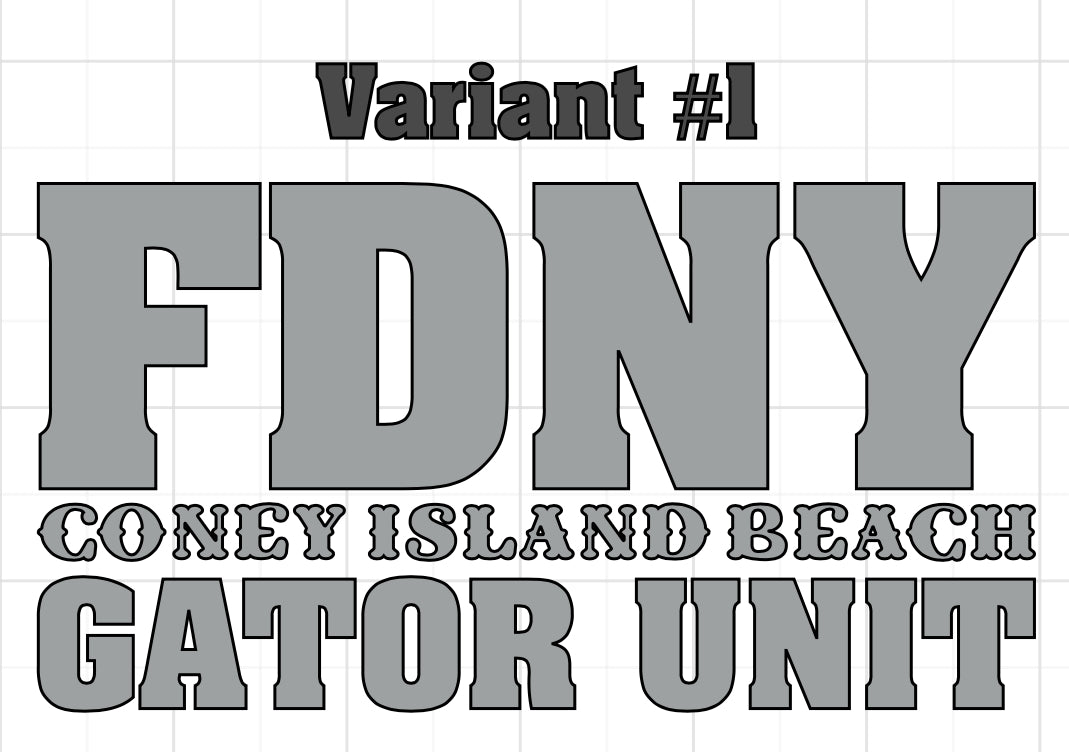 FDNY Gator Unit Reflective T-Shirt - Unisex