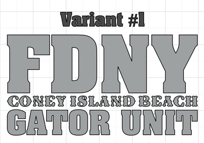 FDNY Gator Unit Reflective T-Shirt - Unisex