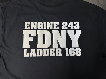 FDNY Reflective Engine Co. 243 • Ladder Co. 168 T-Shirt- Unisex