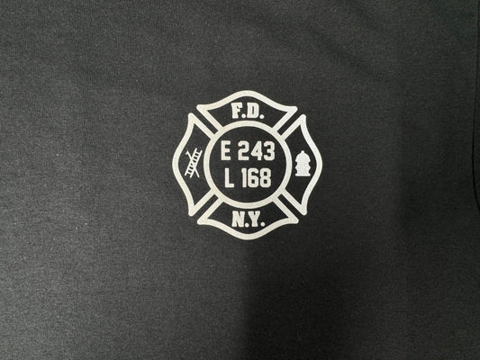 FDNY Reflective Engine Co. 243 • Ladder Co. 168 T-Shirt- Unisex