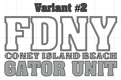 FDNY Gator Unit Reflective T-Shirt - Unisex