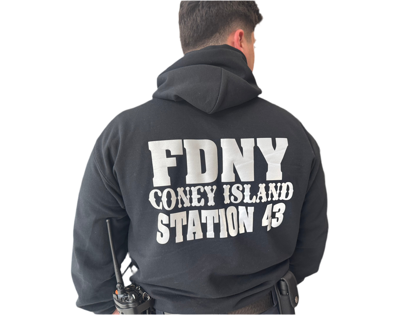 FDNY Station 43 Reflective Pullover Hoodie - Unisex