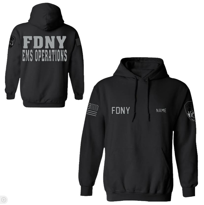 FDNY EMS Operations Reflective Pullover Hoodie - Unisex
