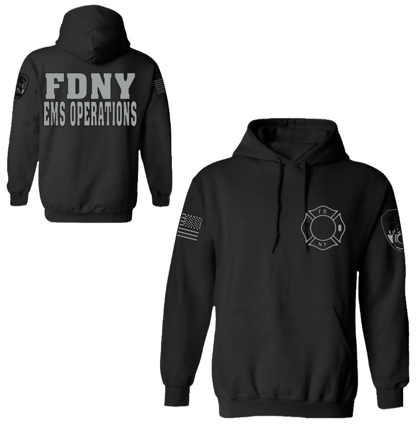 FDNY EMS Operations Reflective Pullover Hoodie - Unisex