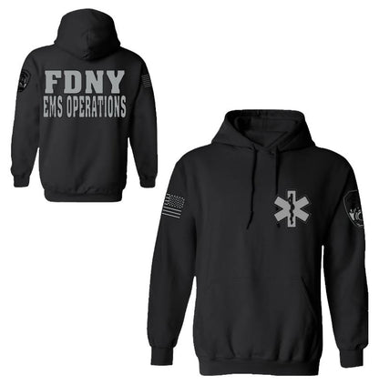 FDNY EMS Operations Reflective Pullover Hoodie - Unisex