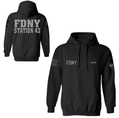 FDNY Station 43 Reflective Pullover Hoodie - Unisex
