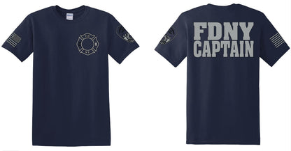 FDNY Captain Reflective T-Shirt - Unisex