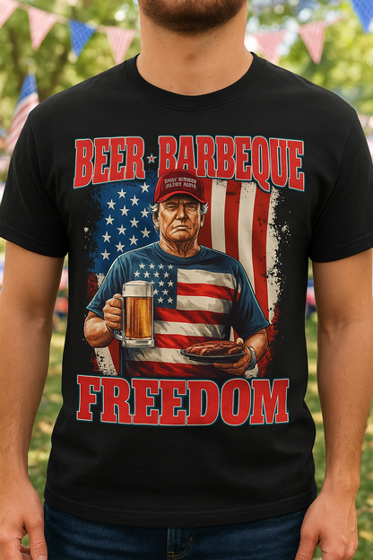 Donald Trump "Beer, Barbecue, and FREEDOM" T-Shirt