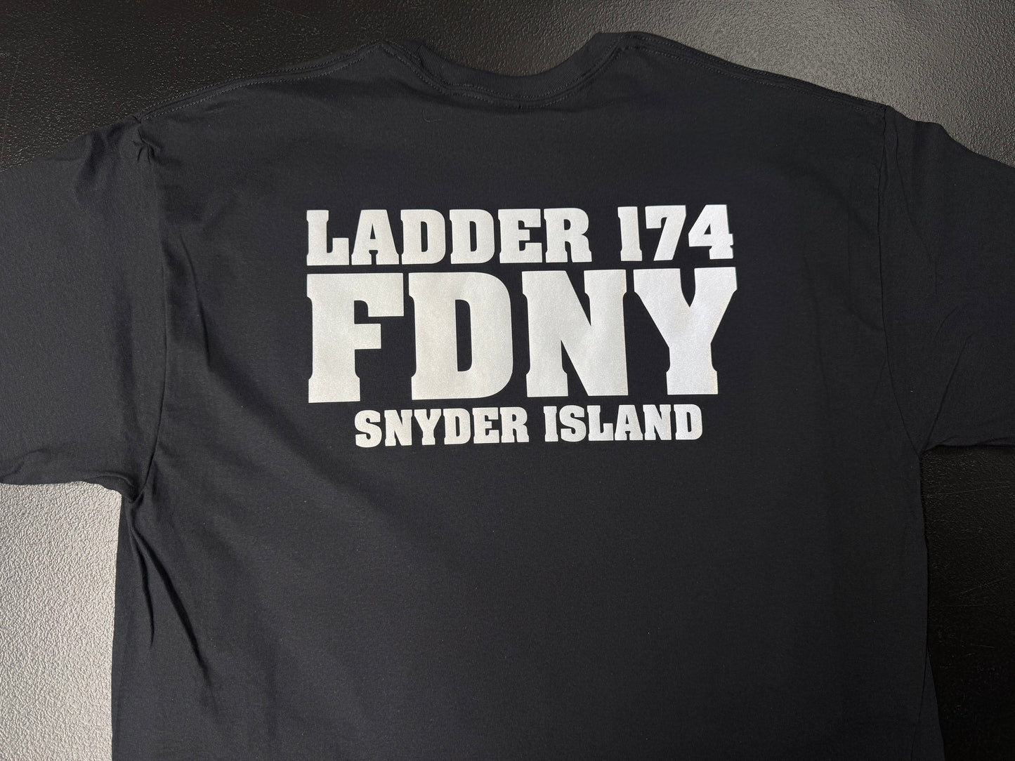 FDNY Reflective Ladder Co. 174 “Snyder Island” T-Shirt- Unisex