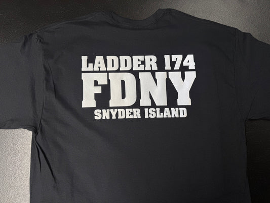 FDNY Reflective Ladder Co. 174 “Snyder Island” T-Shirt- Unisex