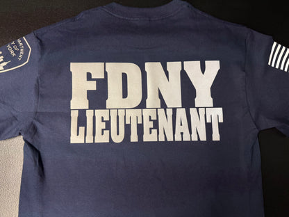 FDNY Lieutenant Reflective T-Shirt - Unisex