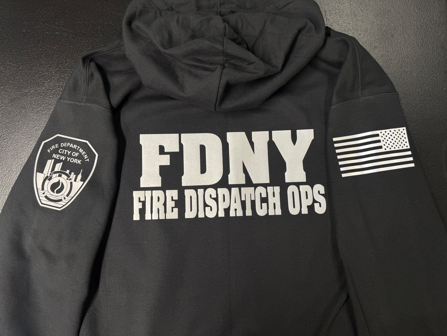 FDNY Fire Dispatch Reflective Pullover Hoodie - Unisex