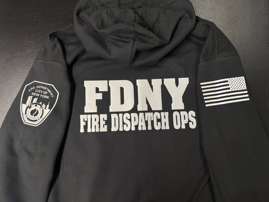 FDNY Fire Dispatch Reflective Pullover Hoodie - Unisex