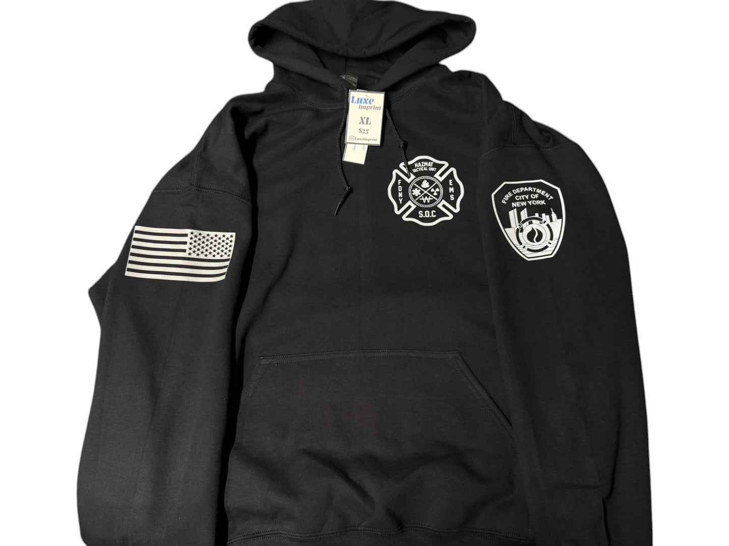 FDNY HazTac Reflective Pullover Hoodie - Unisex