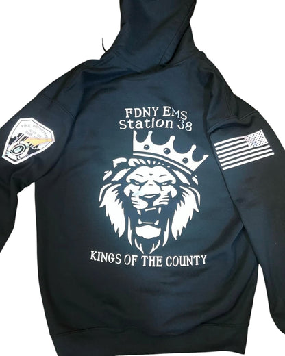 FDNY Station 38 Reflective Pullover Hoodie - Unisex