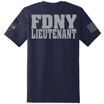 FDNY Lieutenant Reflective T-Shirt - Unisex