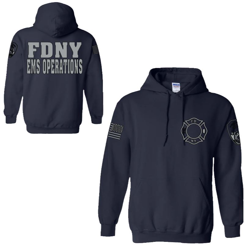 FDNY EMS Operations Reflective Pullover Hoodie - Unisex