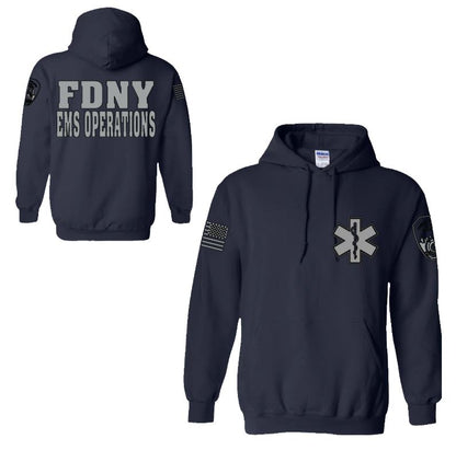 FDNY EMS Operations Reflective Pullover Hoodie - Unisex