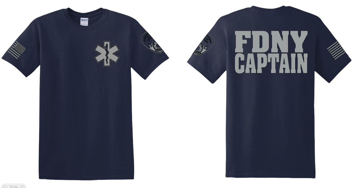FDNY Captain Reflective T-Shirt - Unisex