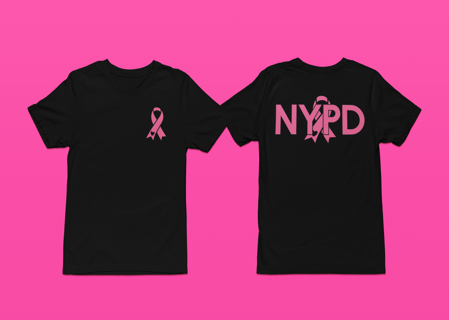 NY's Finest Supportive T-Shirt - Breast Cancer Awareness