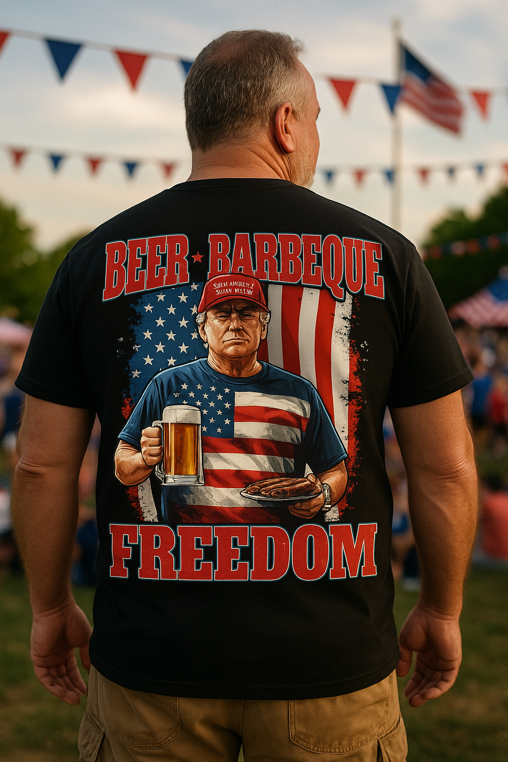 Donald Trump "Beer, Barbecue, and FREEDOM" T-Shirt