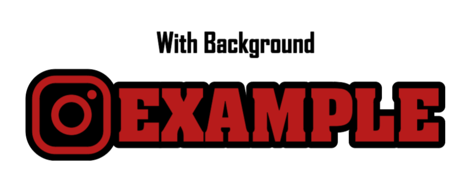 Custom Social Media Username Decals