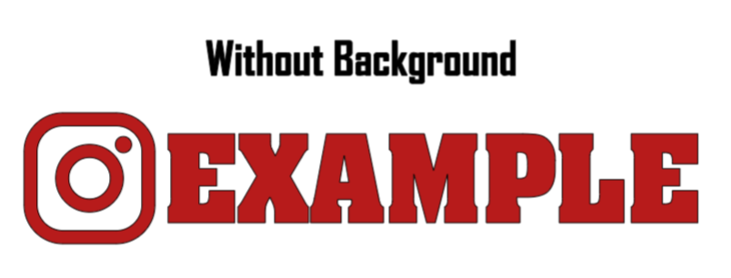 Custom Social Media Username Decals