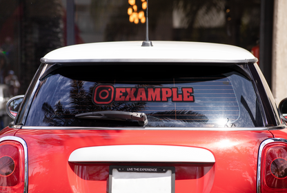 Custom Social Media Username Decals