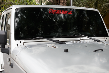 Custom Social Media Username Decals